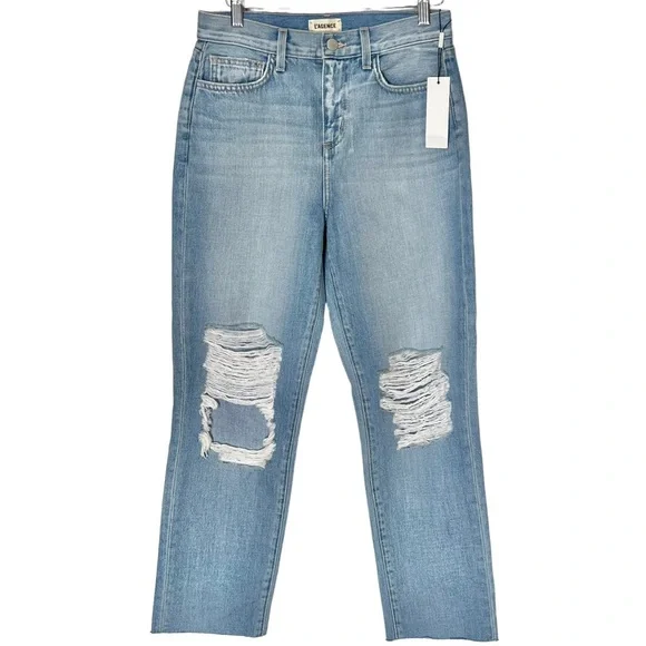 L'agence Adele Womens High Rise Crop Stove Pipe Jeans - Picture 2 of 16